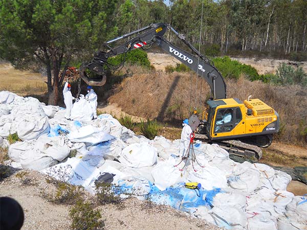 Bonifica discarica abusiva amianto